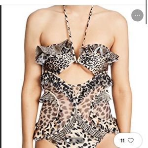 RARE Zimmermann Allia Leopard One Piece size 4-6 worn a few times only